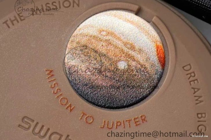 0308 Speedmaster Misson To Jupiter 1:1 Best Edition Brown Dial On Nylon Strap Quartz Breathable 7857